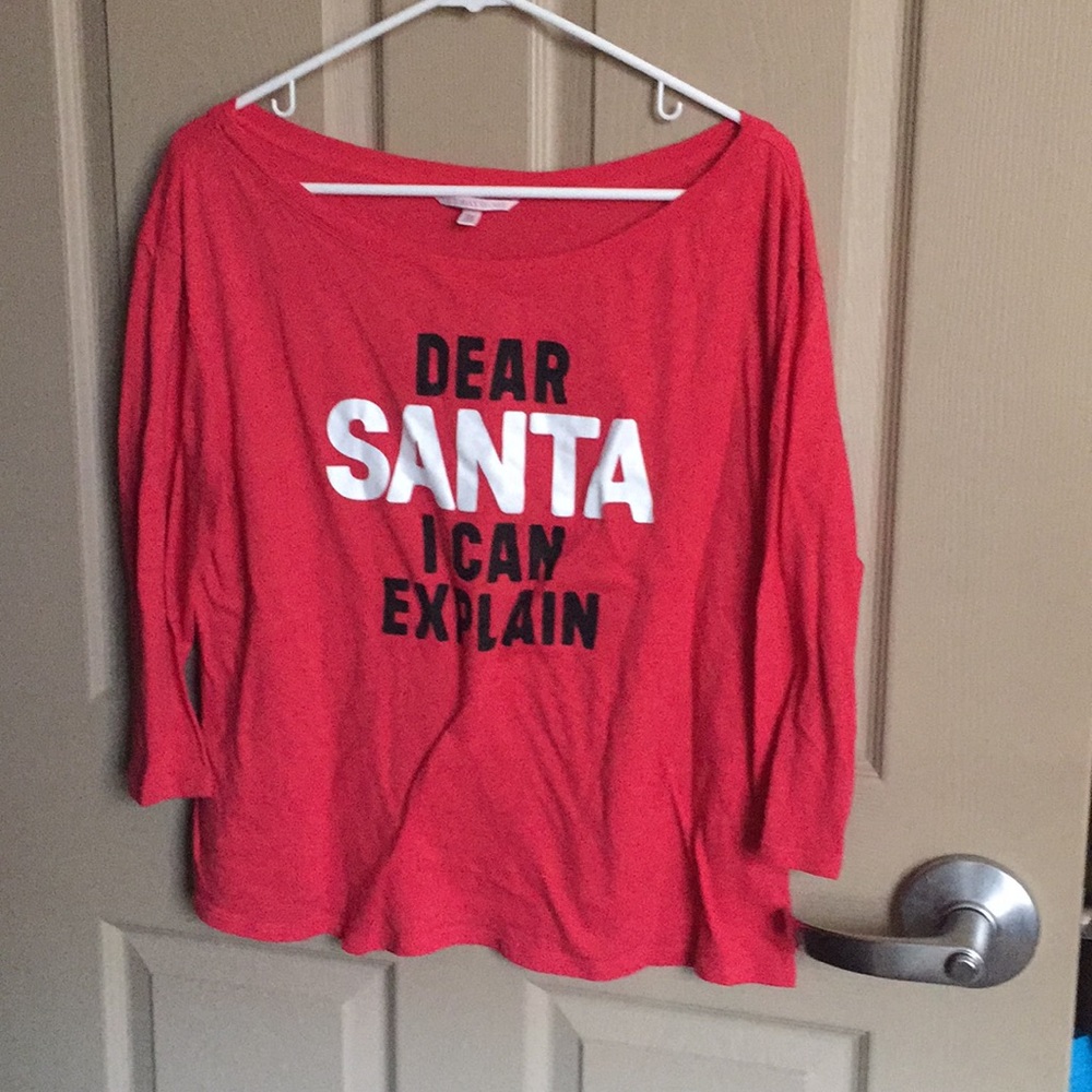 3/4 sleeve "santa, i can explain" shirt